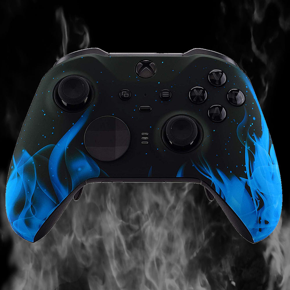 Xbox Elite Series 2 Custom Modded Controller Blue Flames
